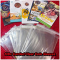 100x Carded Clear Coin Sleeves - 138mm x 190mm