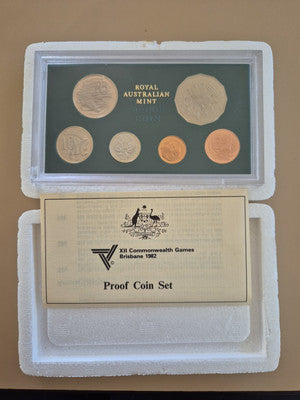 1982 RAM Proof 6x (Commonwealth Games) Coin Set - Mintage: 100,000