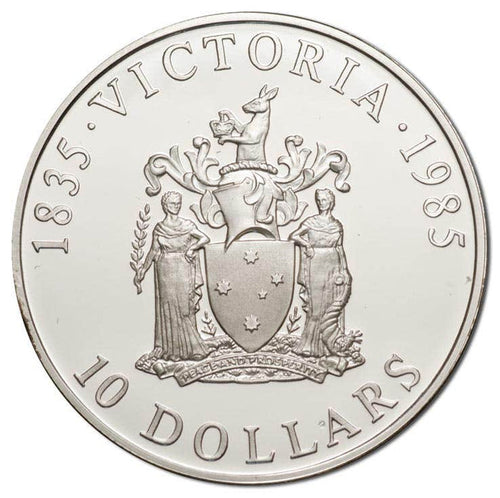 1985 $10 1.2oz Silver Proof Victoria 150 Years