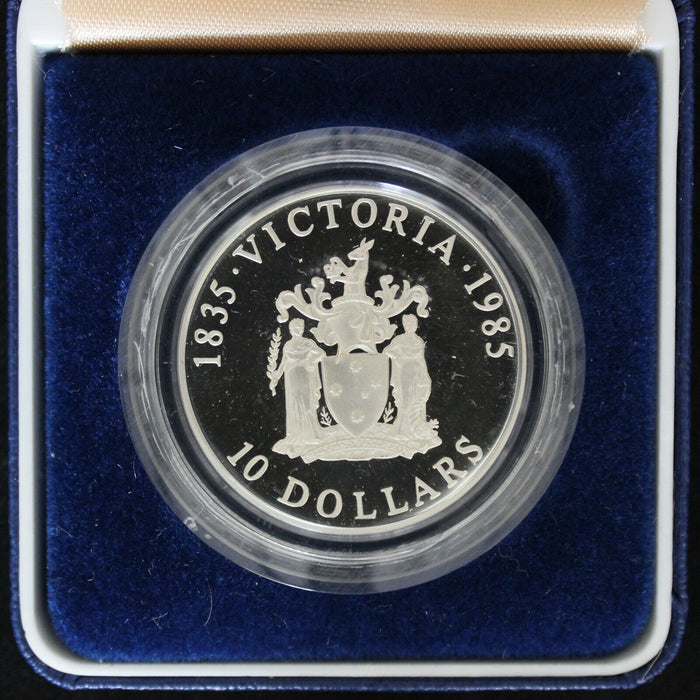 1985 $10 1.2oz Silver Proof Victoria 150 Years