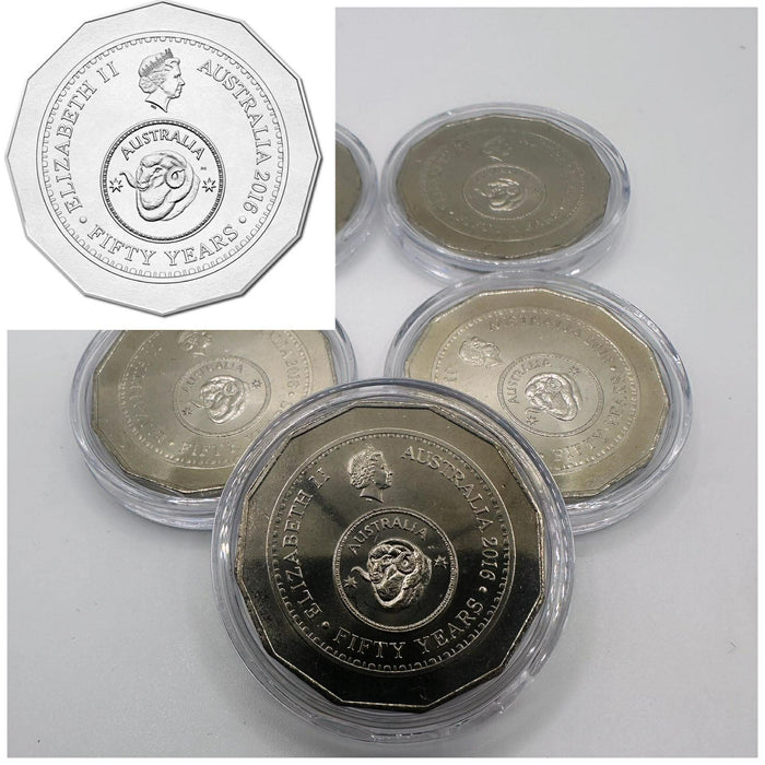 1x 50c UNC 2016 Changeover Coin - In Lighthouse Capsule