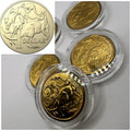 1x UNC $1 1984 Mob Of Roo's Coin (First 1$ Coin Into Circulation) - In Lighthouse Capsule