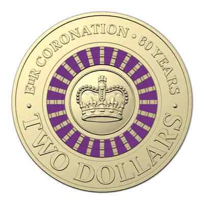 1x UNC 2013 Coronation $2 Coin - In Lighthouse Capsule