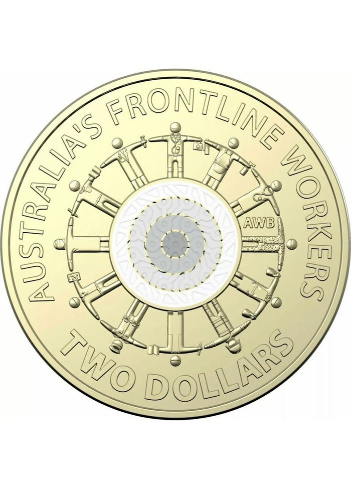 1x UNC 2022 Frontline Worker $2 Coin - In Lighthouse Capsule