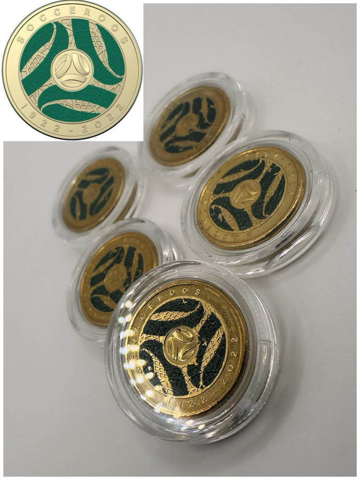 1x UNC 2022 Socceroo's $2 Coin - In Lighthouse Capsule