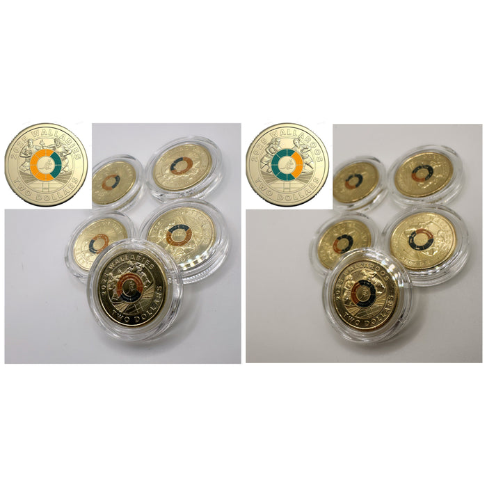 1x UNC 2025 Wallabies & Wallaroos $2 Coin Bundle - In Lighthouse Capsules