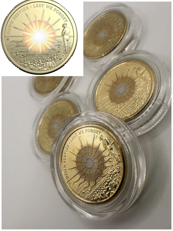 1x UNC 2026 Anzac Dawn Service Lest We Forget $2 Coin - In Lighthouse Capsule