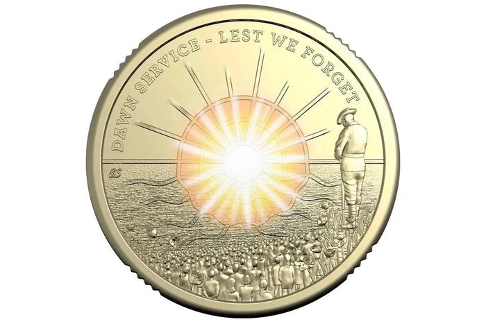 1x UNC 2026 Anzac Dawn Service Lest We Forget $2 Coin - In Lighthouse Capsule