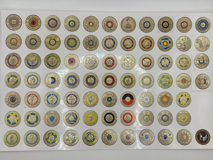 2$ Sticker Sheet - Includes All 81 Circulating Designs
