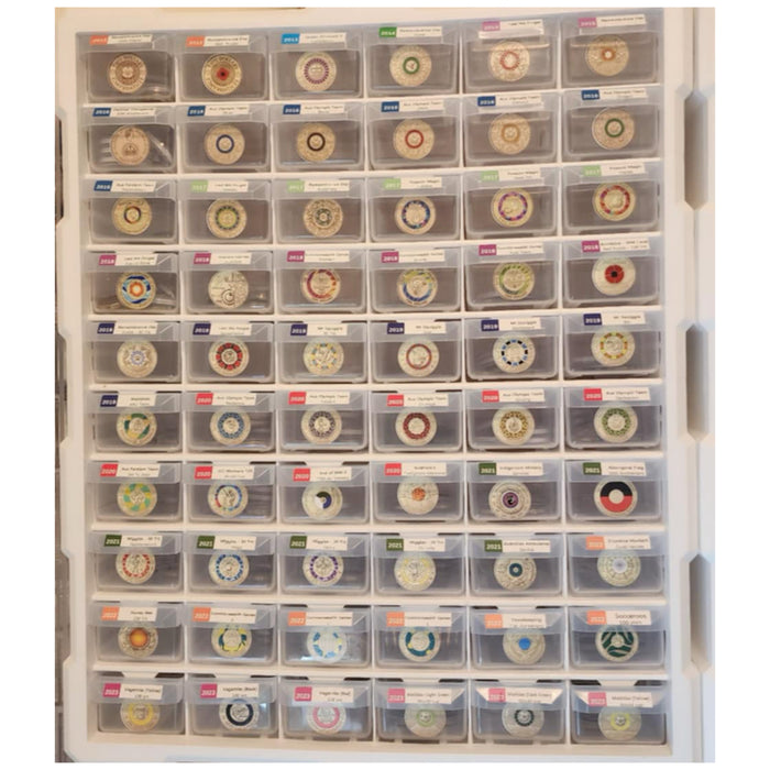 2$ Sticker Sheet - Includes All 81 Circulating Designs