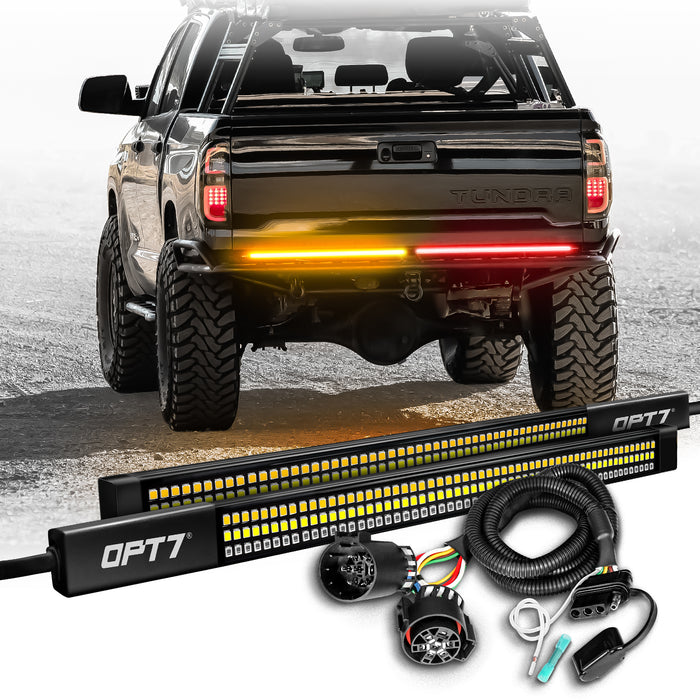 2007-2021 Toyota Tundra LED Tailgate Light Bar Bundle with 7-Pin to 4-Pin Reverse Wire Harness