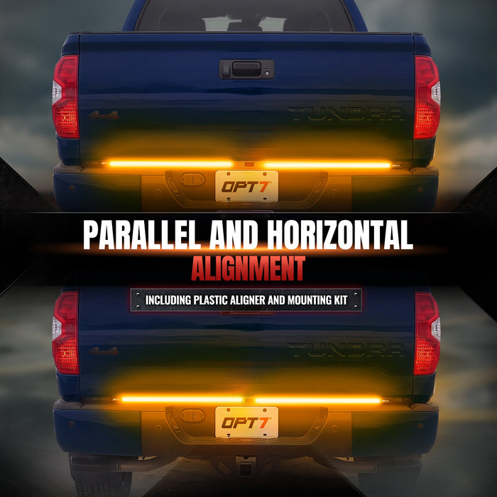 2007-2021 Toyota Tundra LED Tailgate Light Bar Bundle with No-Drill Magnets and Reverse Wire Harness