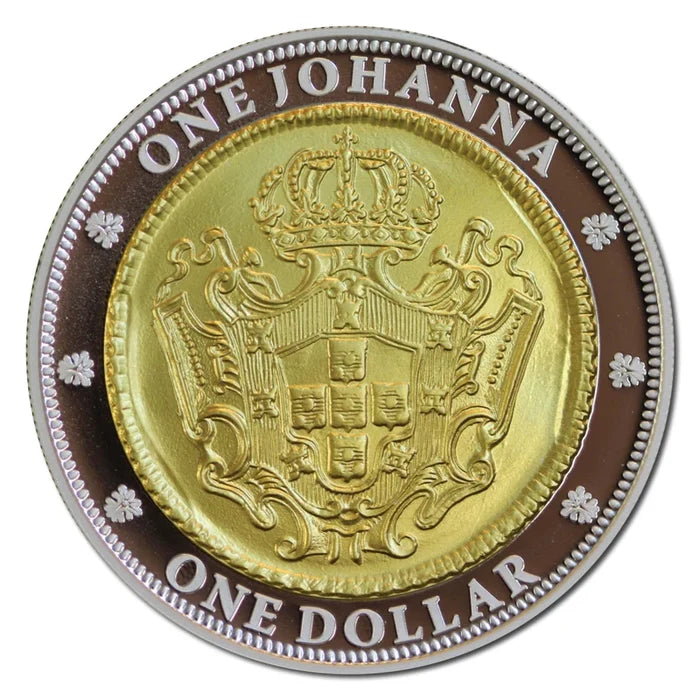 2007 2.1oz Gold Plated Silver One Johanna  - Mintage: 6949