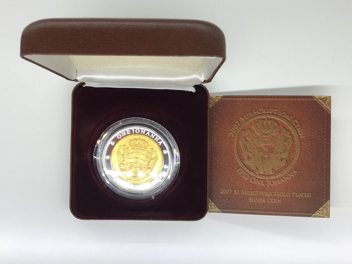 2007 2.1oz Gold Plated Silver One Johanna  - Mintage: 6949