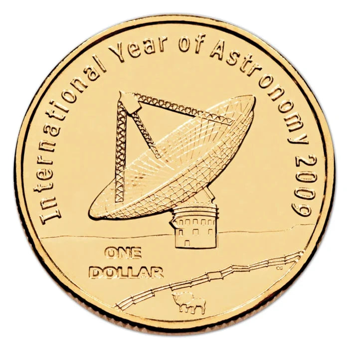 2009 $1 & 20c Year Of Astronomy 2x Coin Carded Set - Mintage:  30,000