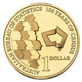 2011 $1 100 Years Of Census Carded Coin
