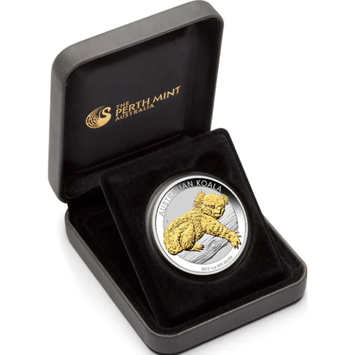2012 1oz Australian Koala Gold Gilded - Mintage: 10,000