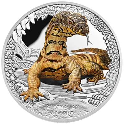 2016 1oz Silver Goanna - Mintage: 5,000