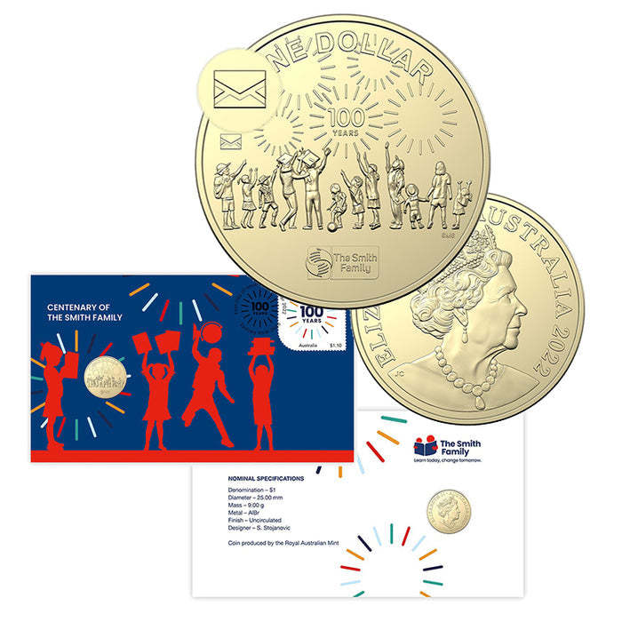 2022 $1 Centenary Of The Smith Family (Non Circulating Coin) - PNC Mintage: 7,000