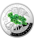 2022 1oz $5 Domed Daintree Rainforest Silver Coin - Mintage: 7,500