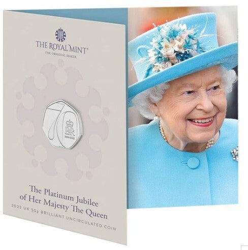 2022 50p The Platinum Jubilee Of Her Majesty The Queen 70 Years
