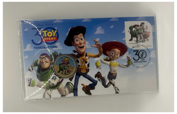 2025 $1 30 Years Of Toy Story  Colored Coin PNC Mintage: 6,500
