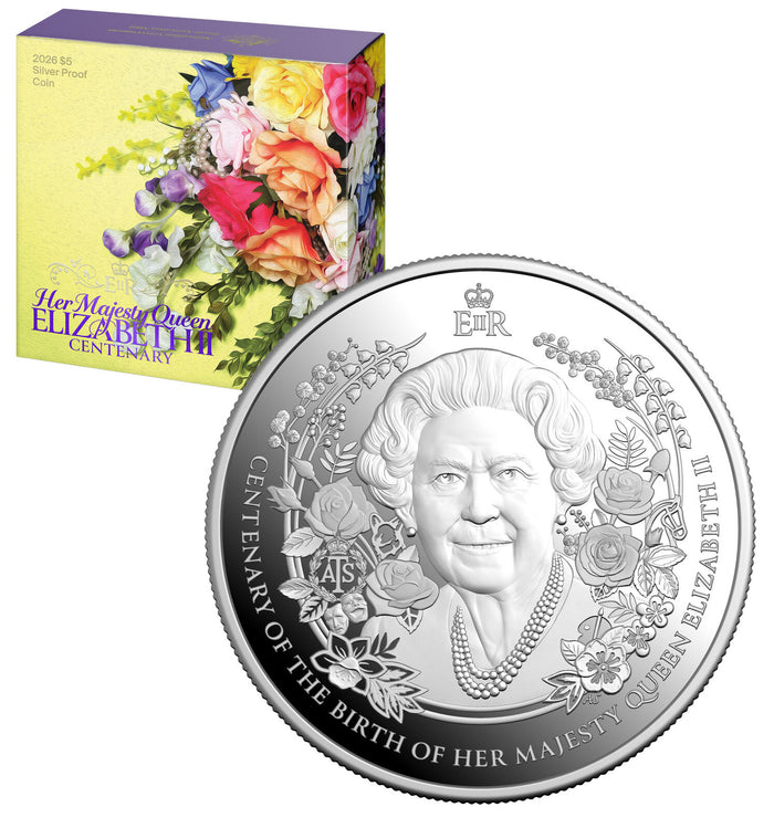 2026 1oz Her Majesty Queen Elizabeth Centenary Coin Mintage: 5,000