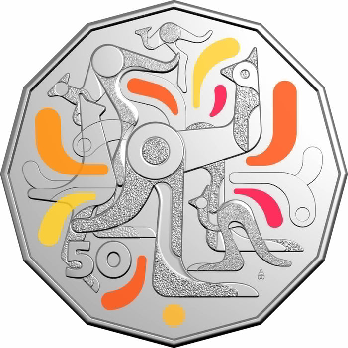 2026 50c Colorized Celebrations - Carded Coin