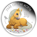 2026 Baby Horse 1/2oz Silver Proof Coloured Coin