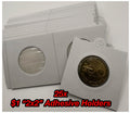 25x $1 "2x2" Adhesive Coin Holders (27.5mm)