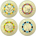 4x 2$ Mr Squiggles Coins - CIRCULATED SET