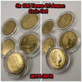 5x UNC $1 100 Years Of Anzac Set 2014-2018 - In Lighthouse Capsules