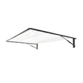 Air Dry 1.5m (1500mm) Fold Down Clothesline fully open showing the full depth of a 1500mm deep frame. Colour Monument