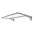 Air Dry 2.4m (2400mm) Twin Fold Down Clothesline (made to order) fully open showing the full depth of a 1500mm deep dual frame. Colour Monument.
