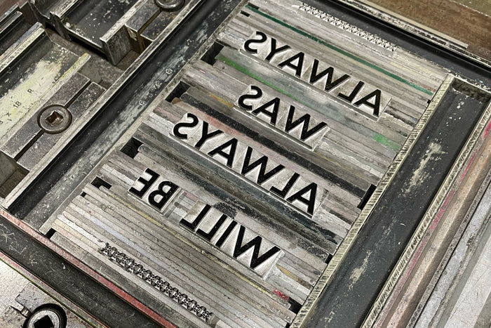 Always Was Always Will Be (Aboriginal Land) - A5 Letterpress Print