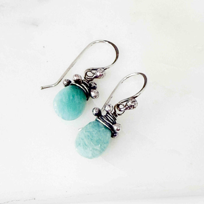 Amazonite Tiny Swarm Earrings