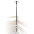 Asta porta flebo in acciaio inox MORETTI MPA303 - 4 ganci in acciaio