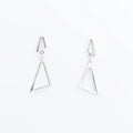 Asymmetrical Triangle Drop Post Earrings