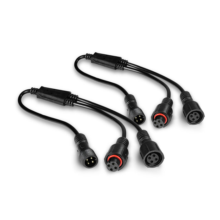 AURA 2pc Splitter Y Cable with 4 Pin RGB Round Connector