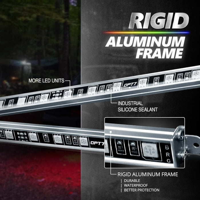 AURA Aluminum Underglow Bar Waterproof Connector With Extension Wire