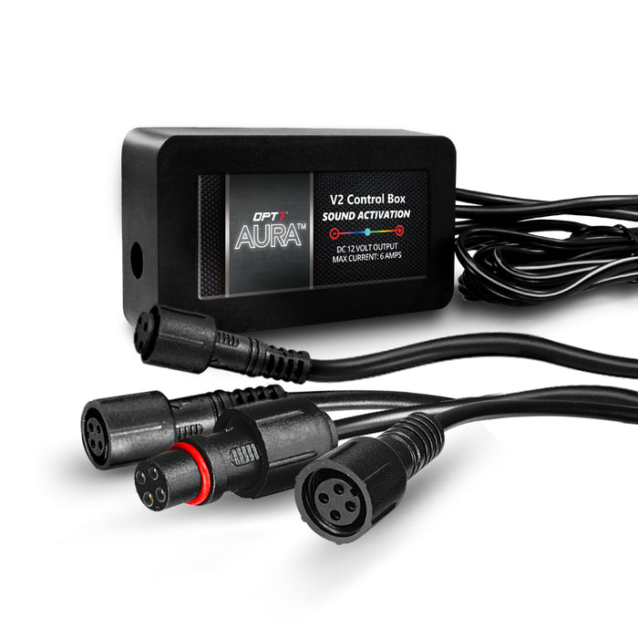 AURA Control Box with RGB 4 Pin Round Waterproof Connector