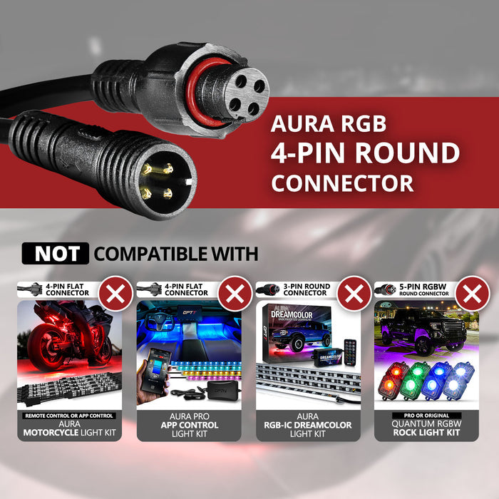 AURA LED Expansion Pack - (2) 24-Inch Strips with Splitters & Extensions