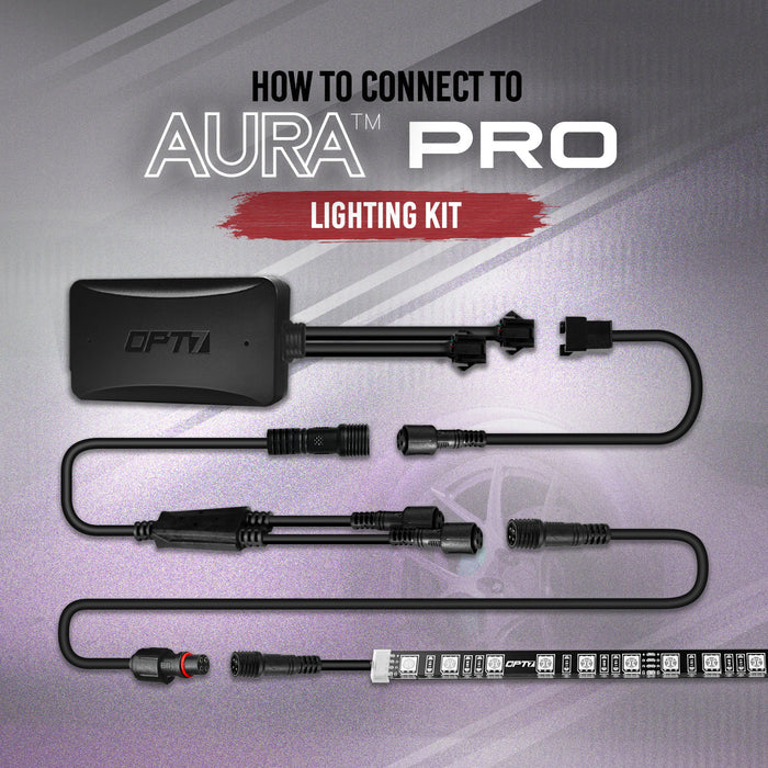 AURA LED Expansion Pack - (2) 24-Inch Strips with Splitters & Extensions