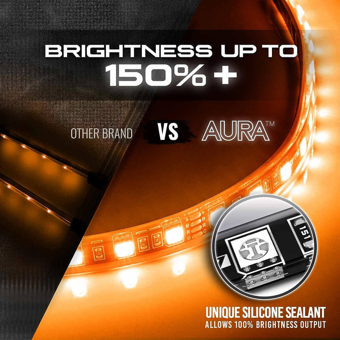 AURA LED Lighting Kit Bundle - Underglow + Grille + Interior - Remote Control