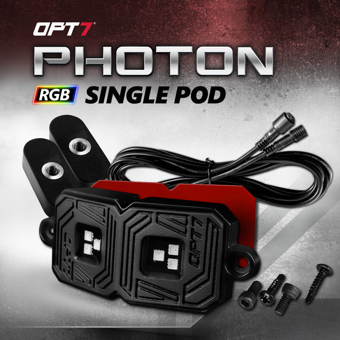 AURA Photon RGB 4-Pin Single LED Black Pod