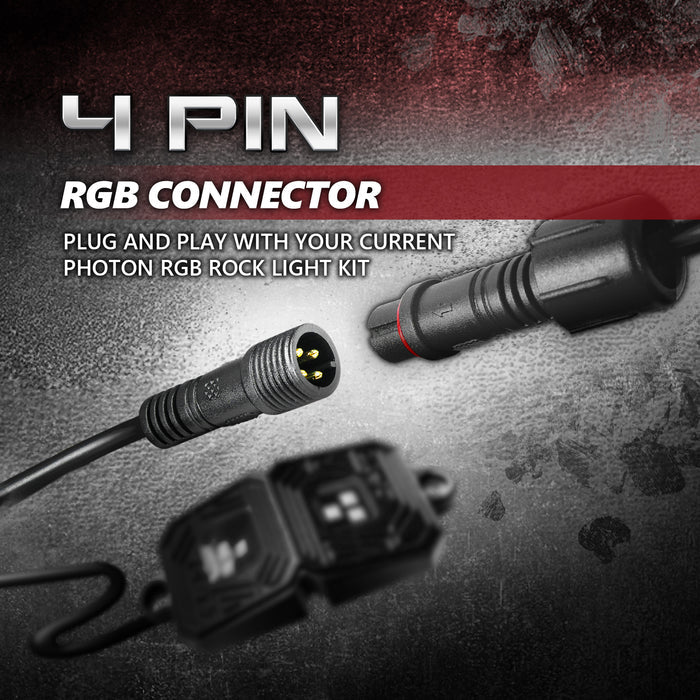 AURA Photon RGB 4-Pin Single LED Black Pod