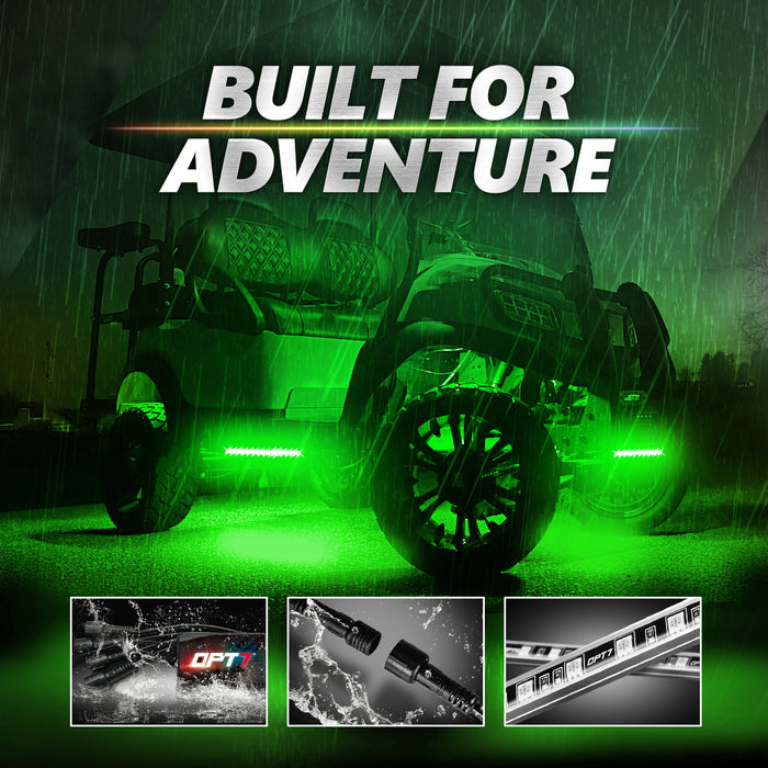 AURA PRO Golf Cart Aluminum Underbody Glow LED Lighting Kit Bluetooth APP and Remote Control