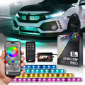 AURA PRO LED Grille Lighting Kit ( 4 x 12-Inch or 4 x 24-Inch) Bluetooth Enabled App - Full Color Spectrum