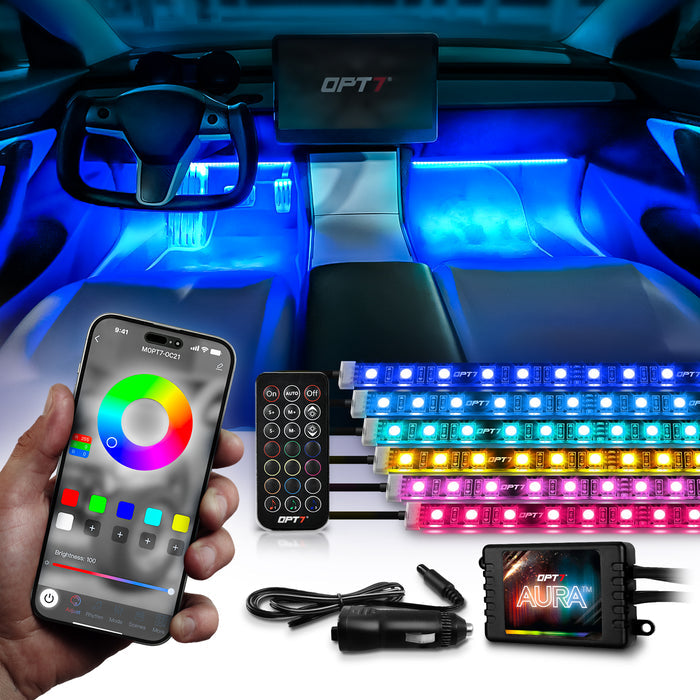 6 LED Strips (with OPT7 GLOW APP)