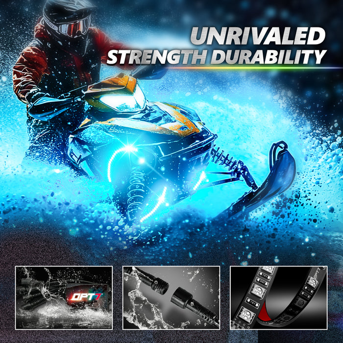 AURA PRO Snowmobile Underbody Glow LED Lighting Kit - Bluetooth Enabled APP - Full Color Spectrum